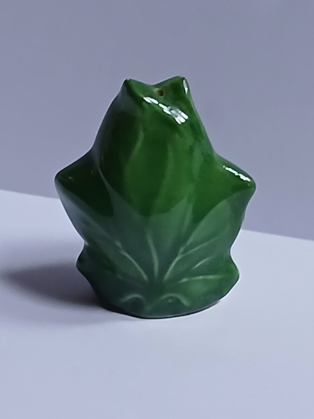 Vintage Franciscan Ivy Leaf Pepper Shaker Dark Green Ceramic Made in USA